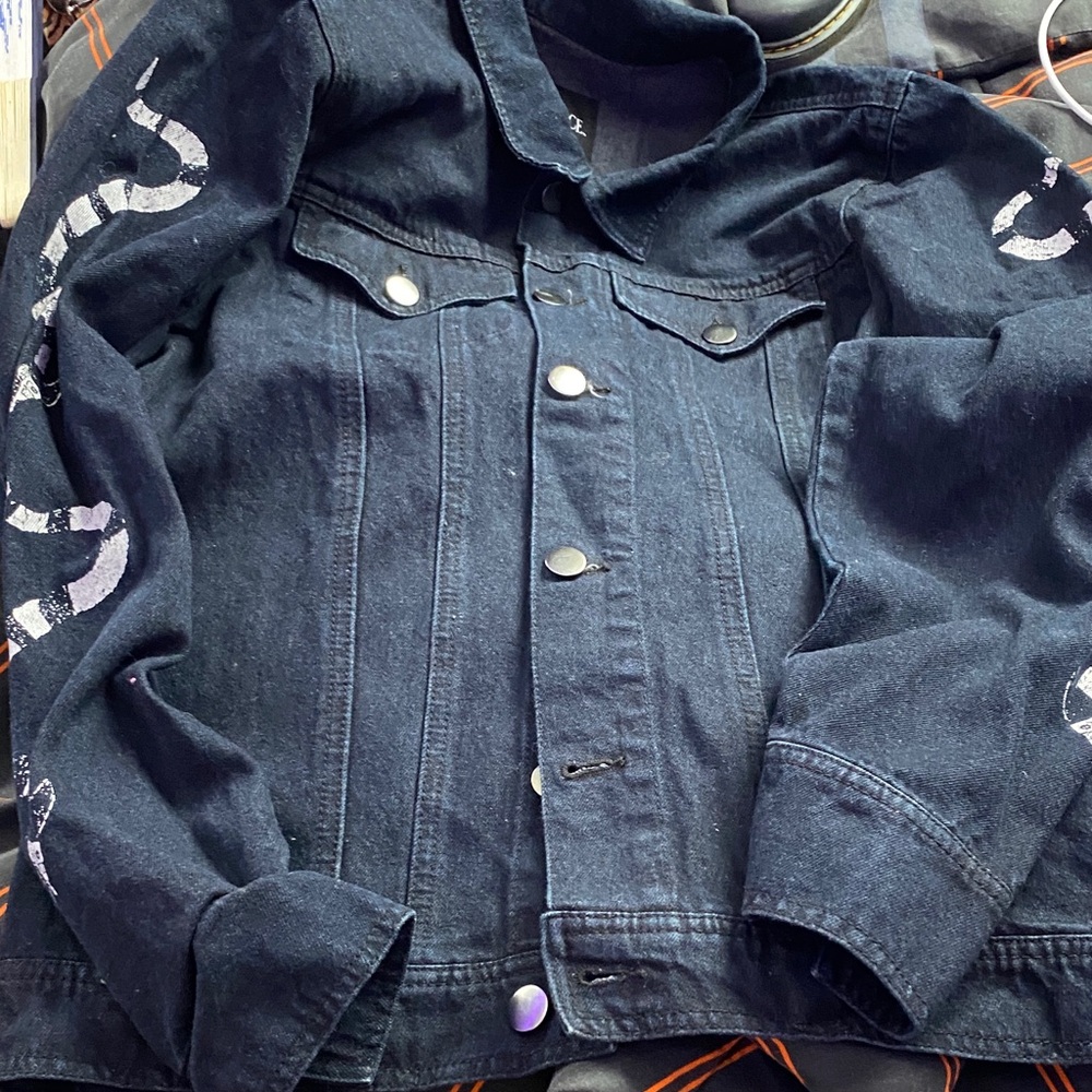 BeetleJuice Hot Topic Jean Jacket